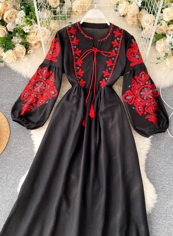 MARIA EMBROIDERED DRESS